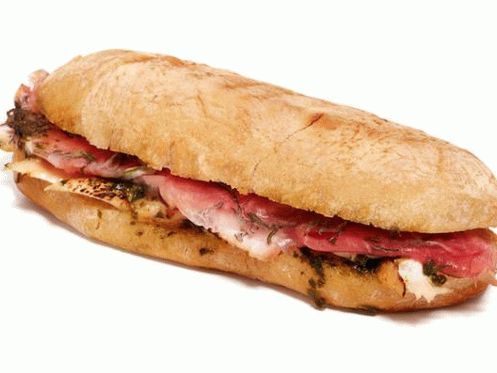 Saltimbocca panini s kuřecím masem