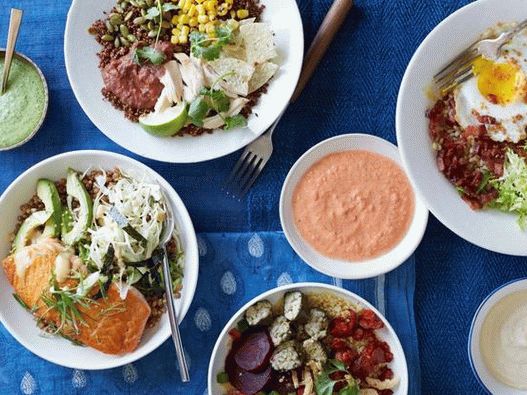 Fotografie z 5 receptů na obilné mísy