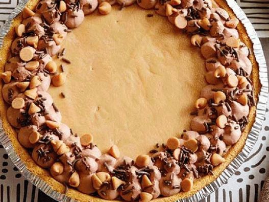 Photo arašídový tvarohový koláč bez pečení