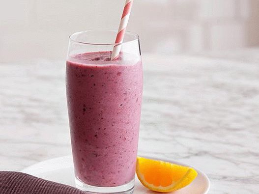 Photo Banana-berry smoothie
