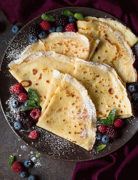 Fotka z palačinek na snídani z menu restaurace První probuzení