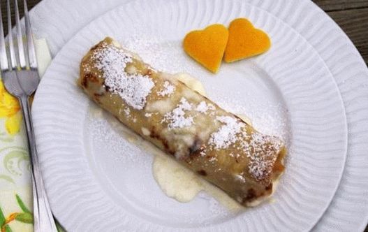 Foto palačinky s tvarohem a rozinkami