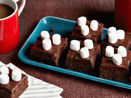 Fotka z Brownie s horkou čokoládou a marshmallow