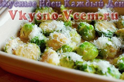 pečené růžičkové klíčky se sýrem