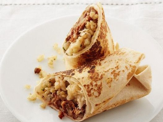 Fotka z Burrito s květákem a Chorizo