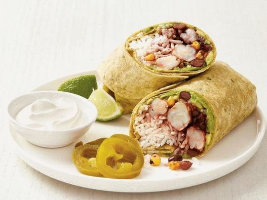 Fotka z Krevet a avokáda Burrito