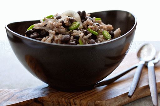 Photo Black Beans with Long Grain Rice