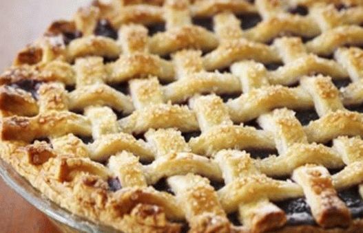 Foto borůvkový koláč s proutí