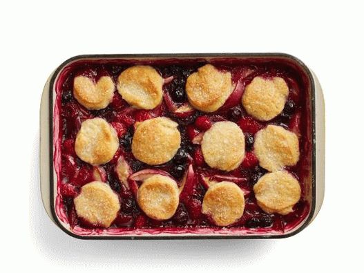 Photo Blueberry-broskev švec s malinami