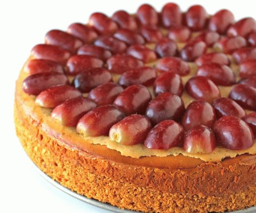 Photo Tvarohový koláč s hrozny