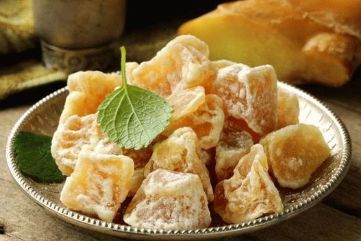 Foto kandovaný zázvor doma