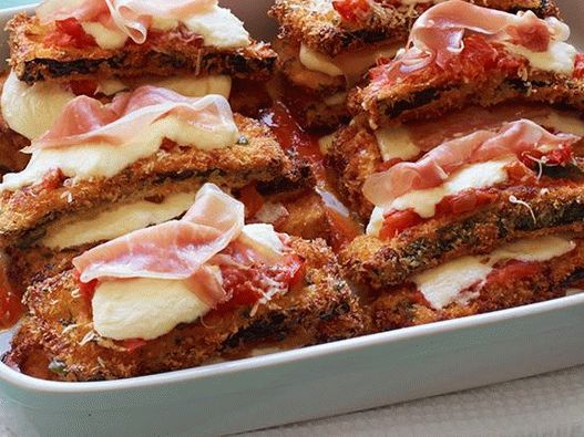 Fotografie cukety smažené v parmazánovém chlebu