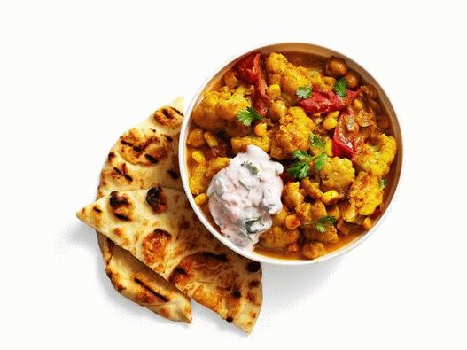 Foto květák v kari rajčatové omáčce