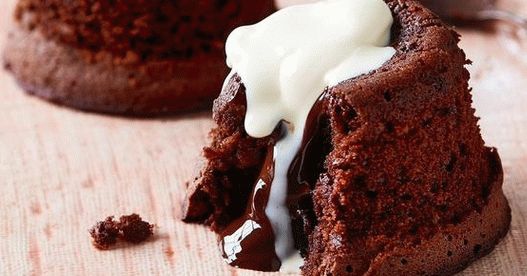 Foto čokoládový ganache dezert (Fondan)