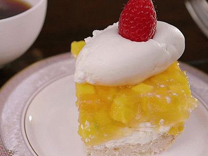 Fotografie z havajského smetanového koláče