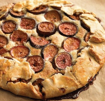 Fotografie italská crostata (Crostata) s fíky