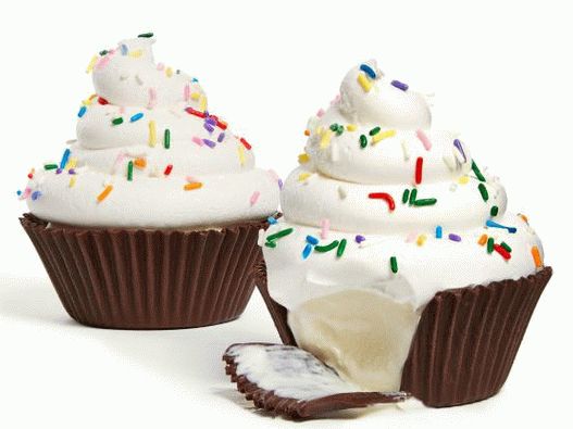 Fotka z čokoládových zmrzlinových koláčků