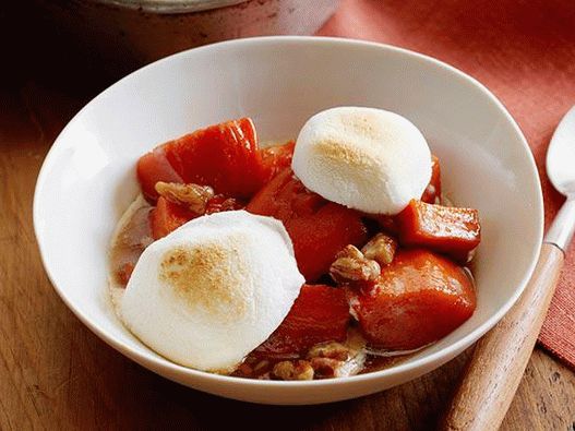 Foto bramborová kastrol s marshmallows