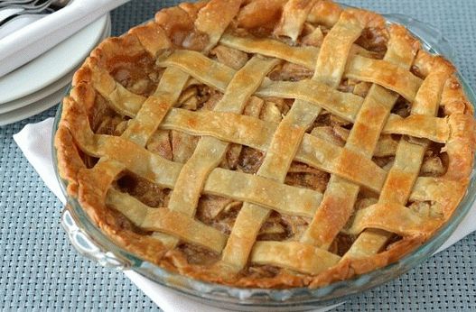 Foto klasický jablečný koláč