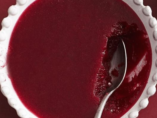 Foto brusinková želé bez želatiny