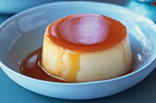 Foto kokosový flan (kokosový pudink pod karamelem)