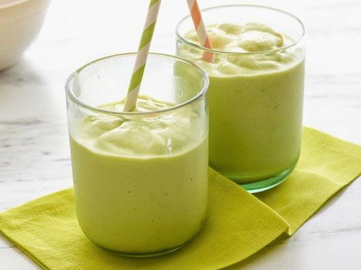 Foto krémová avokádová smoothie