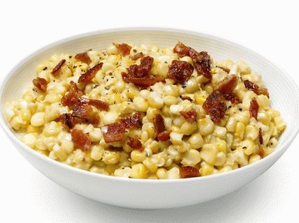 Foto kukuřičná kaše se slaninou
