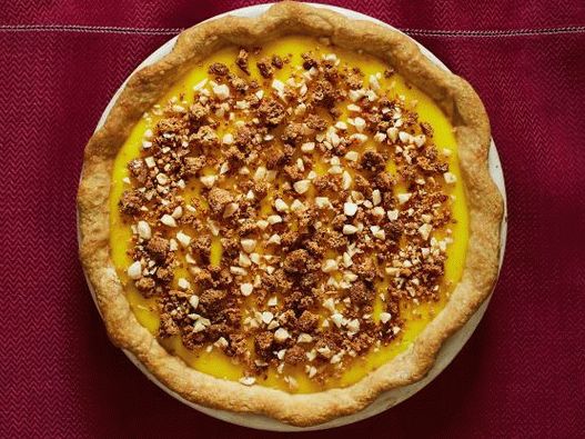 Foto citron rozpadat (koláč) s mandlemi