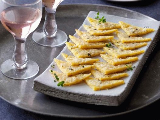 Fotografie z misky - Polenta chléb