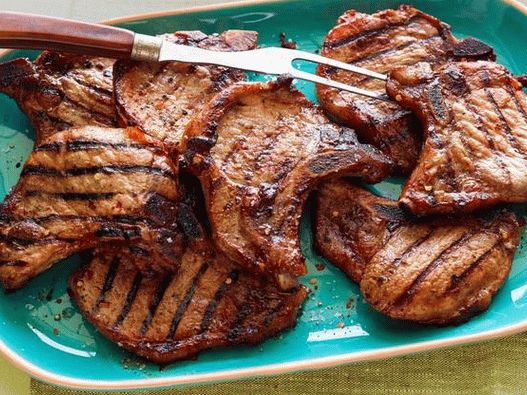 Jednoduché grilované vepřové kotlety