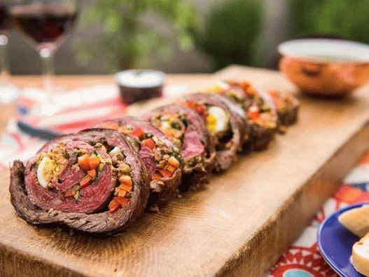 Matambra sekaná s chimichurri omáčkou