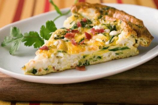 Frittata s bramborami a cuketou