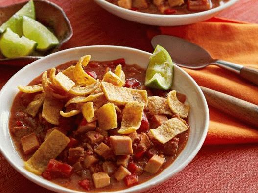 Foto mexická Chili s Chorizem a Tureckem