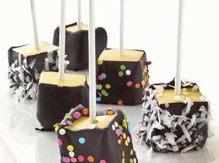 Fotka z čokoládového tvarohového mini tvarohového koláče