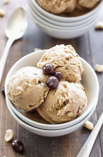 Foto zmrzlina s chutí kávy s mlékem