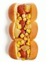 Venkovský hot dog s kukuřicí