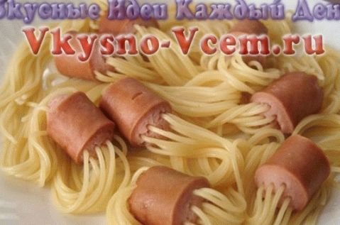 originální těstoviny s párky