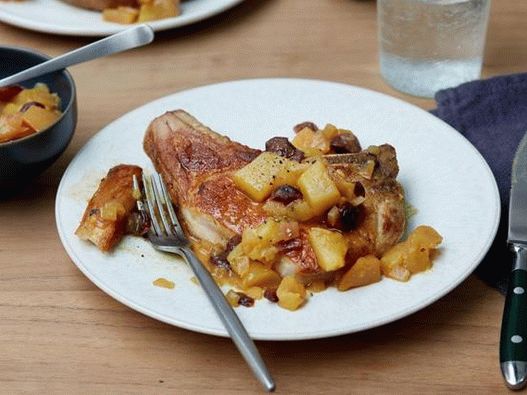 Miska Fotografie - vepřové steaky s hruškovým chutney