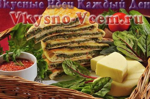 Osetské koláče s listy z červené řepy