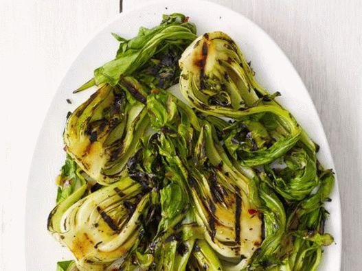 Bok choy zelí na grilu