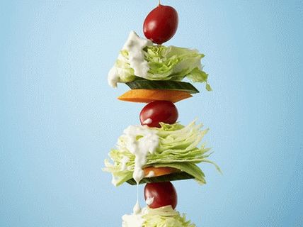 Foto zeleninový předkrm na jehle