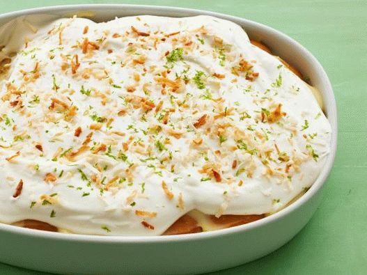 Fotka z Parfaitu z banánového pudinku a kokosového krému