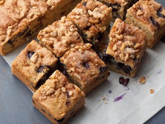 Kávový dort s borůvkami