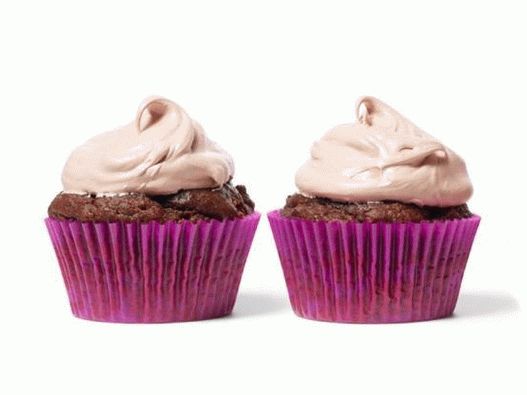 Čokoládové košíčky s polevou Meringue