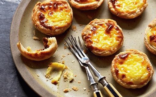 Fotka z portugalské quiche se žloutky