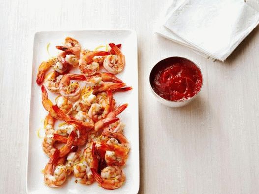 Pečené krevety s omáčkou