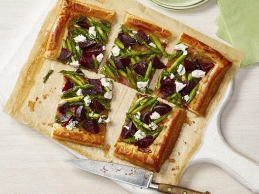 Chřest a červená řepa