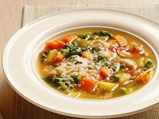 Minestrone with Parmesan