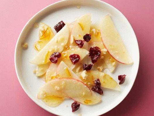 Jablečný salát s pomerančovou marmeládou