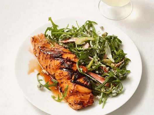 Grilovaný losos ve stylu byvolů